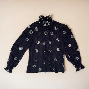 pb ii sheer ruffle top